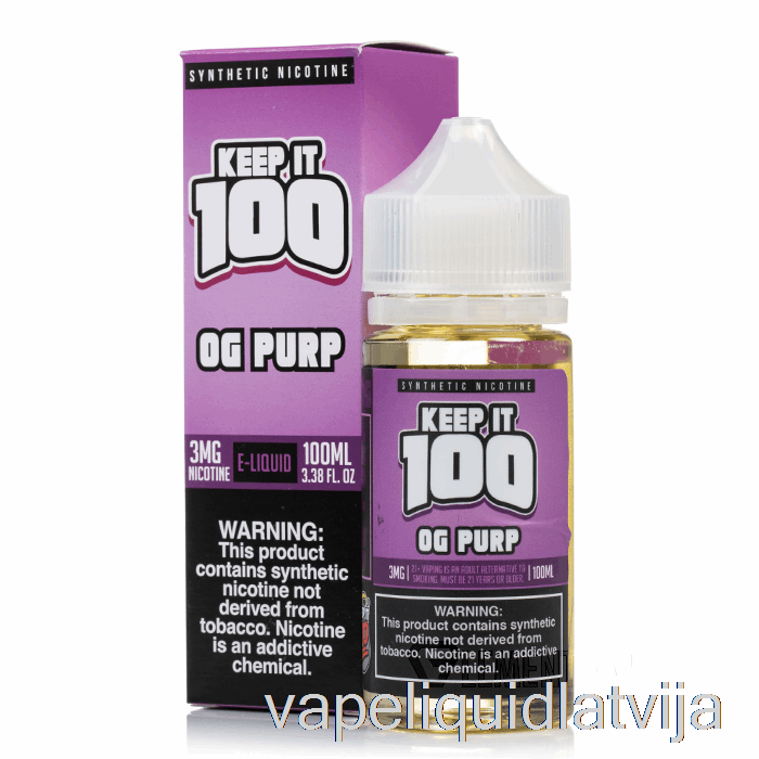 Og Purp - Paturiet To 100 - 100 Ml 0mg Vape šķidruma